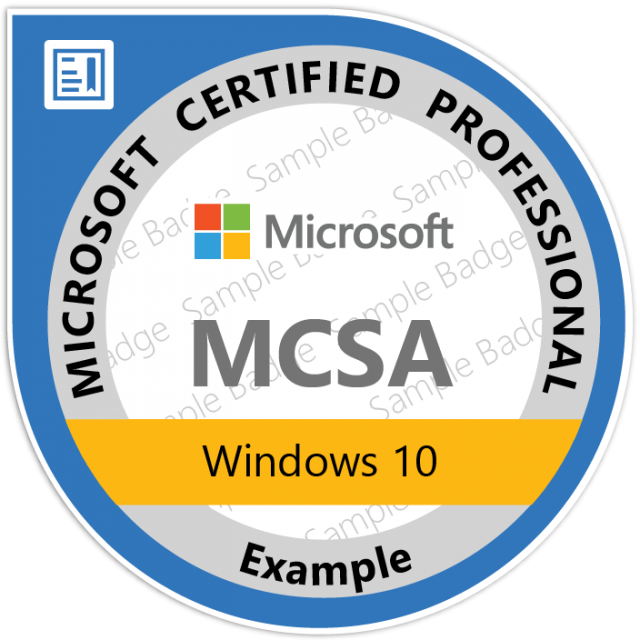 MCSA: Windows 10